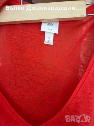 Ленена тениска H&M Logg,размер М/L, снимка 7 - Тениски - 54908729
