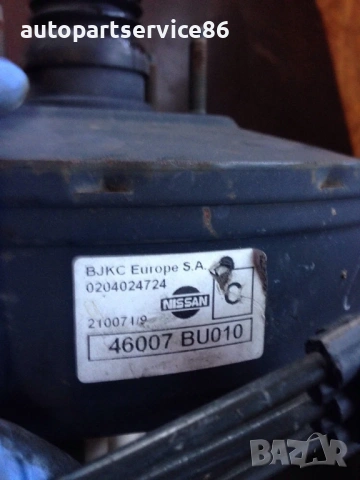 Серво усилвател на спирачките и главен спирачен цилиндър за Nissan Almera Tino 1.8 46007Bu010