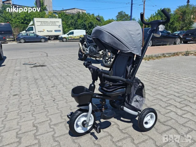 BYOX Детска триколка Flexy LUX сив, снимка 7 - Детски велосипеди, триколки и коли - 55440206