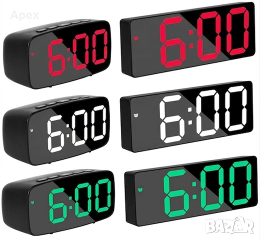LED Часовник с Температура и Дата.Светещ Дигитален Будилник.ЛЕД Светещи Настолни Часовници.Будилници, снимка 8 - Други - 54174865