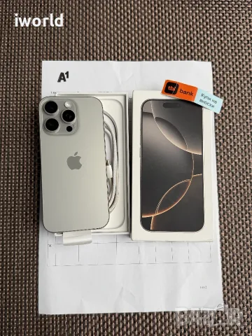 24М ГАР!🔥 iPhone 16 Pro Лизинг от 30€/мес Natural Titanium КАТО НОВ❗️128Gb❗️