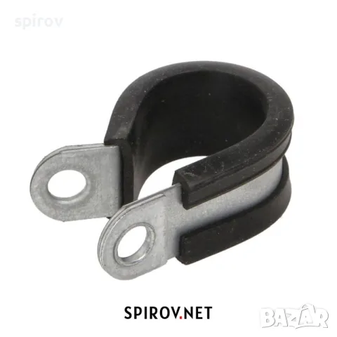 P‑скоба за кабели и маркучи метална с гумена подложка (6–70 mm), снимка 8 - Части - 55701031