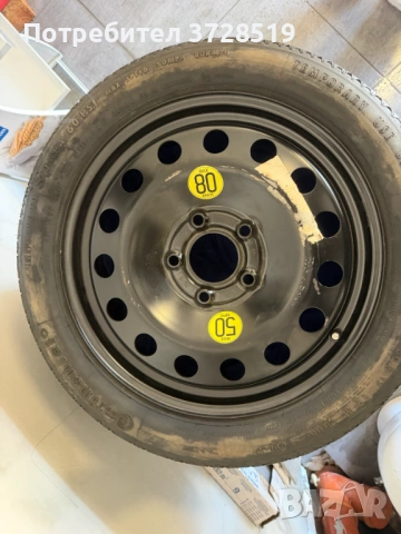 Bmw 17" Резервна гума патерица 125/80/R17, снимка 3 - Аксесоари и консумативи - 54405072