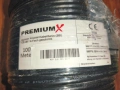Немски коаксиален кабел PremiumX 100м, 135dB, 4-кратна защита (RG6)  , снимка 4