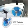 Мощен вентилатор за кола/камион с щипка - 6 инча 12V/24V, снимка 5