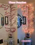 LED лампи за стена - клонки с черешов цвят, 8 режима, 144 LED, дистанционно, 2,3 м, снимка 4