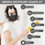 Респираторна защитна маска 6800 с филтри, снимка 7