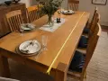 Масивна трапезна маса от английски дъб с 8 стола, снимка 3