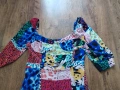 DESIGUAL Midi dress with animal print - страхотна рокля Л, снимка 4