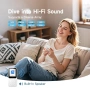 MP3 плейър в ретро стил с Bluetooth 5.3, мини музикален плейър 64 GB с високоговорител, бял, снимка 6