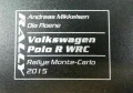1/43 IXO за Direkt Collections Швейцария Rallye VOLKSWAGEN POLO R WRC Monte Carlo, снимка 3