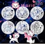 6 бр Коте Мари Marie Cat стенсил шаблон спрей за торта украса сладки Scrapbooking, снимка 5
