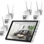 Безжичен WiFi комплект с 4 камери 4К Ultra HD+DVR за видеонаблюдение, снимка 6