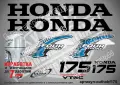 HONDA 2002-2007 извънбордов двигател стикери надписи 175 200 225 250 300 hp, снимка 2