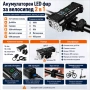 Акумулаторен LED фар за велосипед X-TIGER 2 в 1 със звънец USB дисплей 400 лумена 5 режима, снимка 7