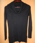 Черен пуловер DKNY Donna Karan с яка. микс от вълна и ангора, размер S , снимка 9