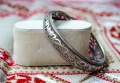 Стара сребърна гривна, снимка 12
