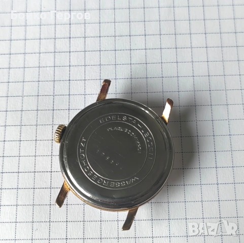 Германски колекционерски Винтидж часовник GUB GLASHUTTE кал.70.1 ,Позлата 20MK. Работи перфектно ! , снимка 5 - Мъжки - 54379525