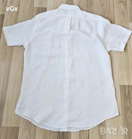Мъжка ленена риза Polo Ralph Lauren -M/L, снимка 5 - Ризи - 54414487
