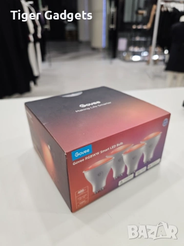 Комплект 4 броя смарт LED крушки Govee H600D GU10 RGBWW, снимка 10 - Лед осветление - 54659898