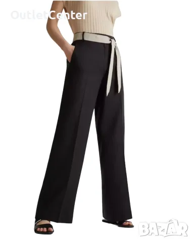 Ленен панталон с колан и широки крачоли Esprit - размер 44