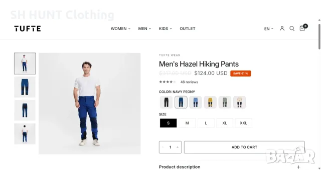 TUFTE Stretch Trouser размер M панталон със здрава еластична материя - 2791, снимка 2 - Панталони - 55421867