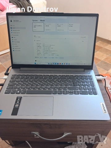 Лаптоп LENOVO IdeaPad Slim 3 15IAN8 82XB008RBM 15.6 ", INTEL CORE I3-N305, RAM 8 GB, SSD 512 GB, INT
