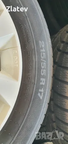 Комплект оригинални бели джанти 17" 5x114.3 за Nissan Juke с ПЕРФЕКТНИ летни гуми Continental – 4 бр, снимка 5 - Гуми и джанти - 55640950