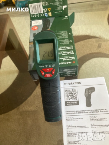 Инфрачервен термометър PTIA1 PARKSIDE, снимка 3 - Други инструменти - 54492229