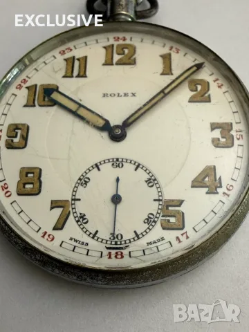 Винтидж джобен часовник Rolex  - тип военен, 1940г., снимка 7 - Джобни - 55469906