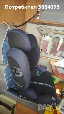 Детско столче за кола Cybex Solution G i-Size i-Fix Plus (100-150 см), Ocean Blue – с ISOFIX, снимка 4 - Други - 55175886
