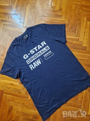 Страхотна мъжка тениска G STAR RAW размер XL , снимка 2 - Тениски - 55193537