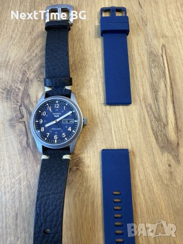 Мъжки автоматичен часовник Seiko 5 Sports Field (SRPG39K1) — пълен комплект + доп. каишка, снимка 8 - Мъжки - 55583735