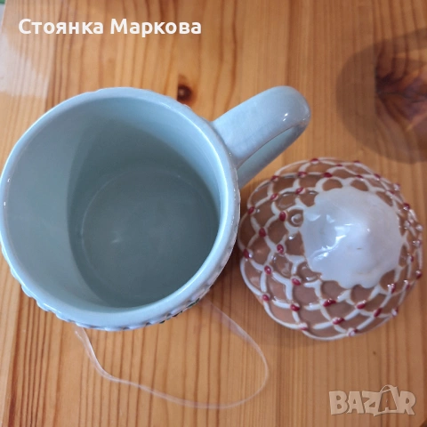 Керамична чаша-къщичка, снимка 5 - Декорация за дома - 54803096