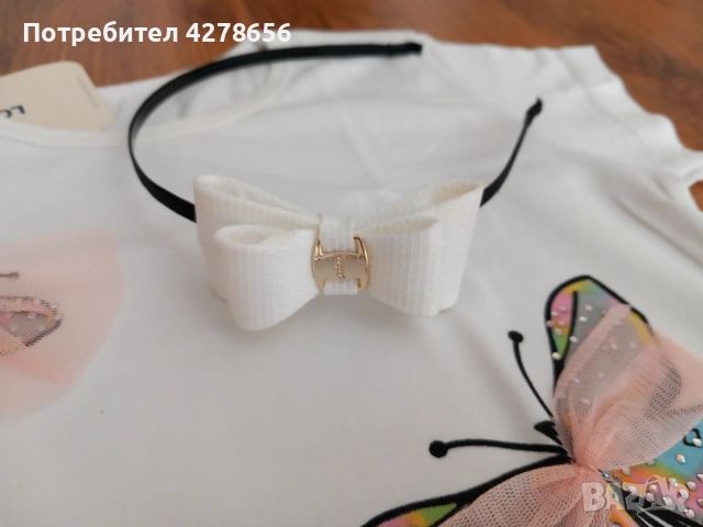 Нова детска блуза с диадема , снимка 5 - Детски комплекти - 54822588