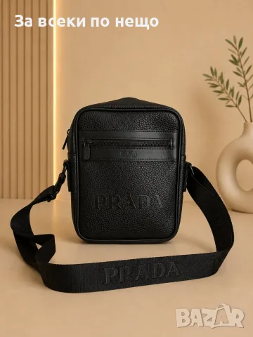 Prada Мъжка Черна Чанта - Различни Модели Код Bal Style67, снимка 2 - Чанти - 55429489