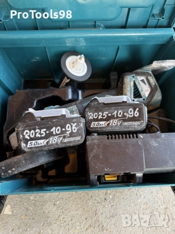 Makita DGA 511 2х5Ah безчетков ъглошлайф, снимка 6 - Ъглошлайфи - 55263376