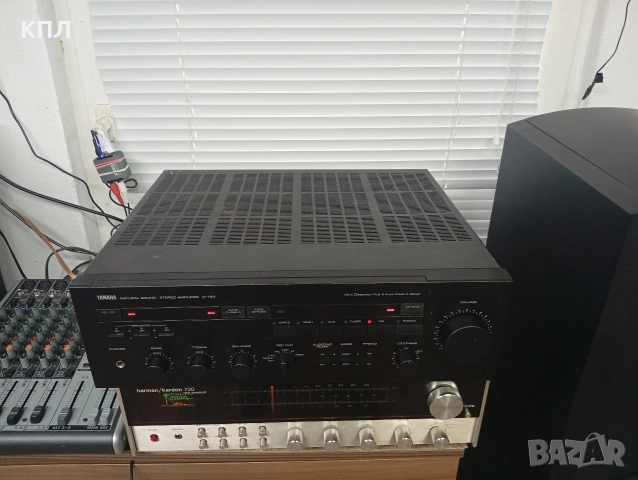Усилвател Yamaha A-720, снимка 6 - Ресийвъри, усилватели, смесителни пултове - 54797262