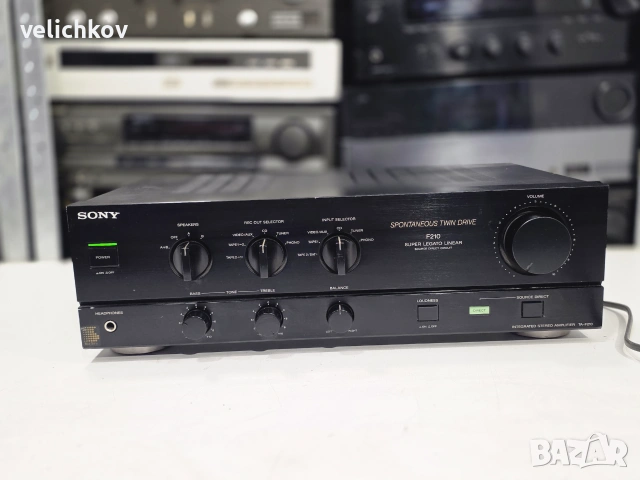 🚀🔥🇯🇵 ЯПОНСКО ИНЖЕНЕРСТВО! Усилвател Sony TA-F210 – Spontaneous Twin Drive! 🔥🇯🇵🚀, снимка 4 - Ресийвъри, усилватели, смесителни пултове - 55006416