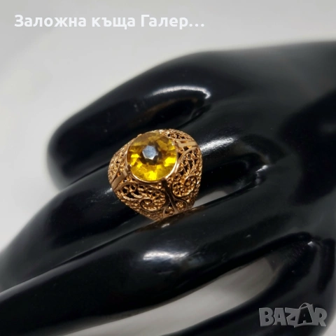 Винтидж златен пръстен – съветско злато, 583, 3,71 гр, снимка 6 - Пръстени - 54686632