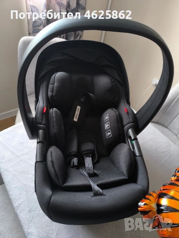 LORELLI Premium Стол за кола - кошница ARIA LUXE I-SIZE (40-87 см) BLACK JASPER НОВО, снимка 3 - Столчета за кола и колело - 54497923