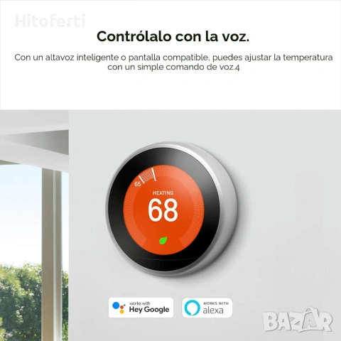 Програмируем термостат за интелигентен дом Google Nest – 3-то поколение, снимка 4 - Друга електроника - 54890254