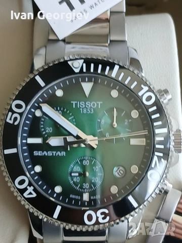 Нов часовник Tissot SEASTAR 1000 Chronograph T120.417.11.091.01 46mm, снимка 3 - Мъжки - 54602084