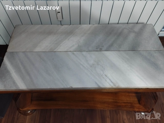 Маса с мраморен плот, снимка 5 - Маси - 54199393