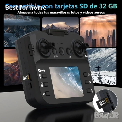 Дрон с камера 4K мини дрон с дистанционно управление LCD 3D флип дизайн, снимка 4 - Дронове и аксесоари - 54031306