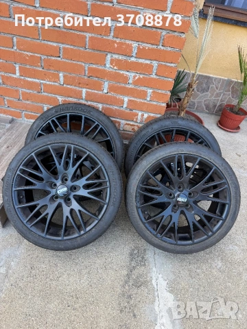 Продавам 4бр. алуминиеви джанти ENZO 17” 5x108 с летни гуми Hankook 215/40R17.
