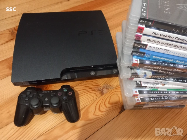PS3 Slim 250GB хакнат + игри