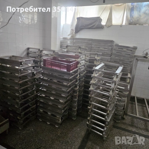 Индустриални колички за каси от нераждавейка с 6 бр. Полиамидни колела, снимка 6 - Оборудване за магазин - 54338822