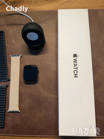 Apple Watch SE (1-во поколение) 44mm GPS + Оригинални Apple каишки, снимка 3 - Смарт часовници - 55235014