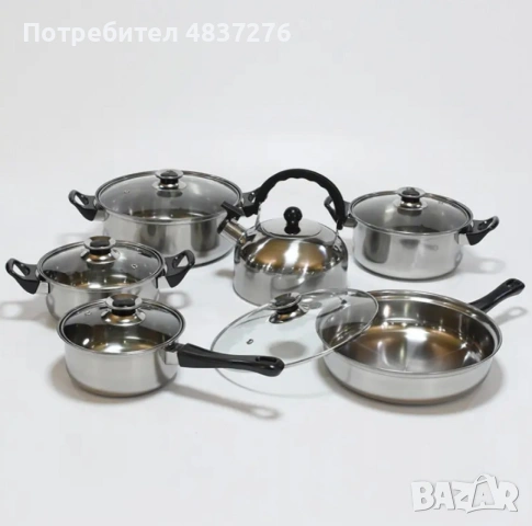 комплект от 12 части за кухня, снимка 3 - Съдове за готвене - 54699621
